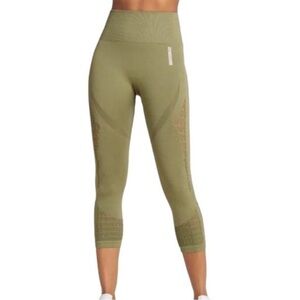 Gymshark Olive Green Cropped Leggings